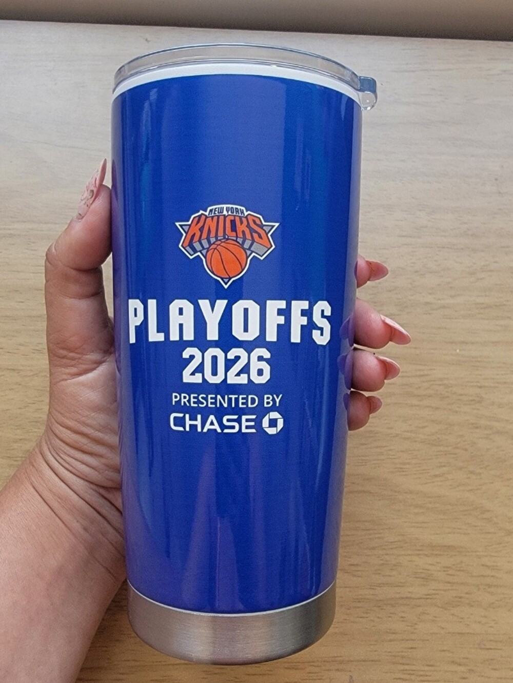 New York Knicks Tumbler 2026 Playoffs 20oz Stainless Steel